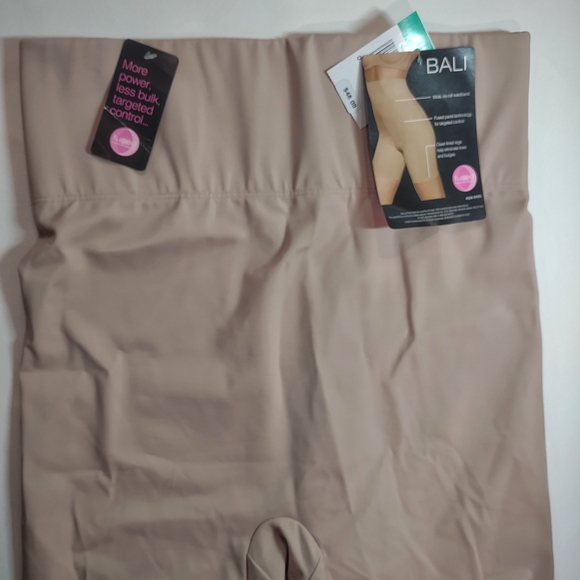 NWT Bali Powershape Firm Control Hi-Waist Thigh Slimmer | Size Large| Almond - Picture 3 of 6